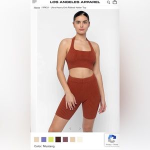 Ultra Heavy Knit Ribbed Halter Top